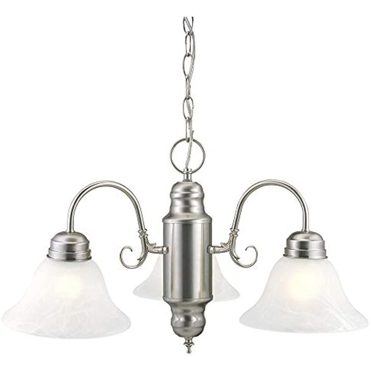

511543 Millbridge 3 Light Chandelier, Satin Nickel