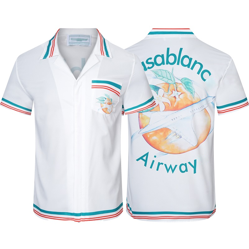 

Casablancas new floral racket print collection shirt-style semi-shirt Size M L XL 2XL, Multi