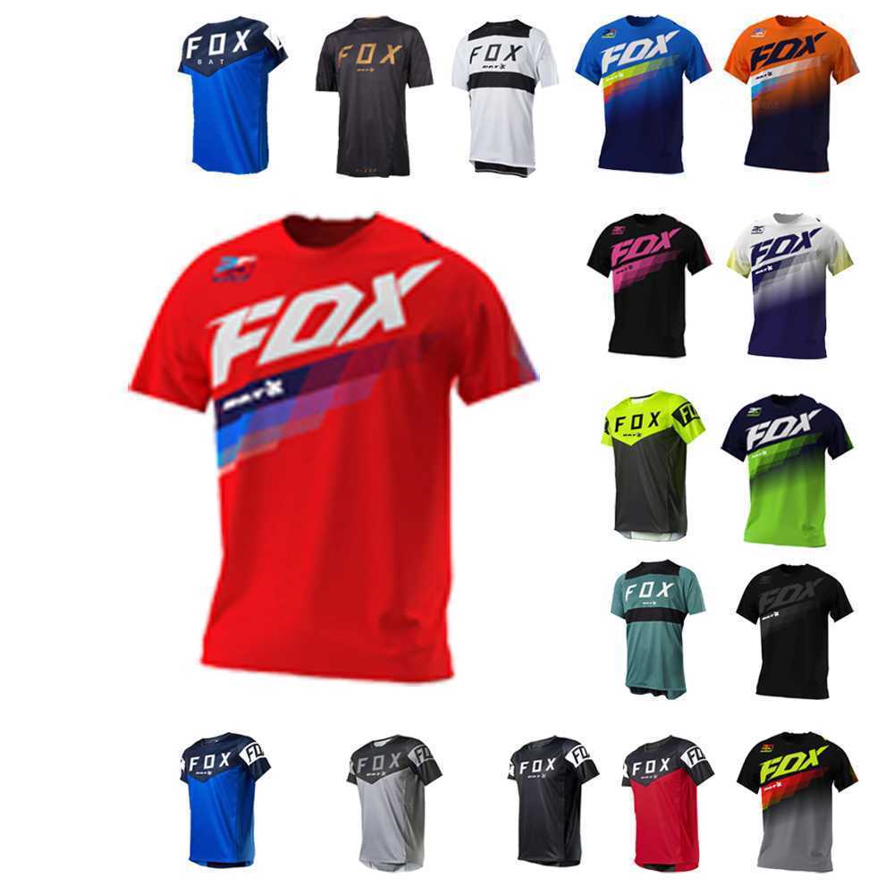 

Men's T-Shirts 2023 Men's Downhill Jerseys BAT Fox Mountain Bike MTB Shirts Offroad DH Motorcycle Jersey Motocross Sportwear Racing Bike, T-s006