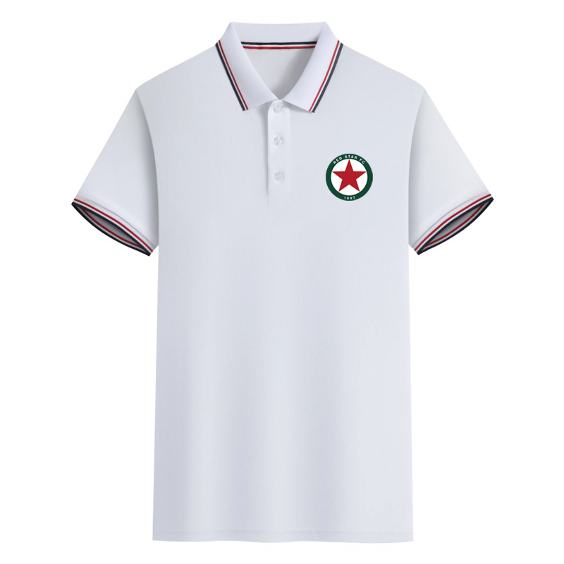 

Red Star FC Mens Polos Sports Soccer Polo Shirts men Short Sleeve football training PoloShirts summer Fashion Casual Business Tops Asian Size S-6XL