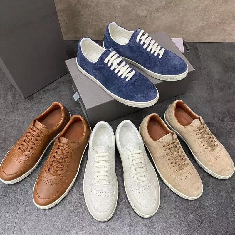 

Brunello Cucinelli High Quality Men Women Casual Shoes Leather Velvety tail sneaker Lace Up Platform Leisure Fashion Canvas German Training Shoe Sneakers Size 39-45