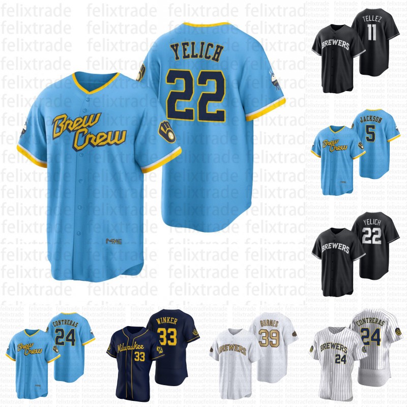 

Christian Yelich Milwaukee City Connect Replica Jersey Garrett Mitchell Willy Adames Hoby Milner Corbin Burnes Rowdy Tellez Adrian Houser Brewers Woodruff, Retro mens s-xxxl