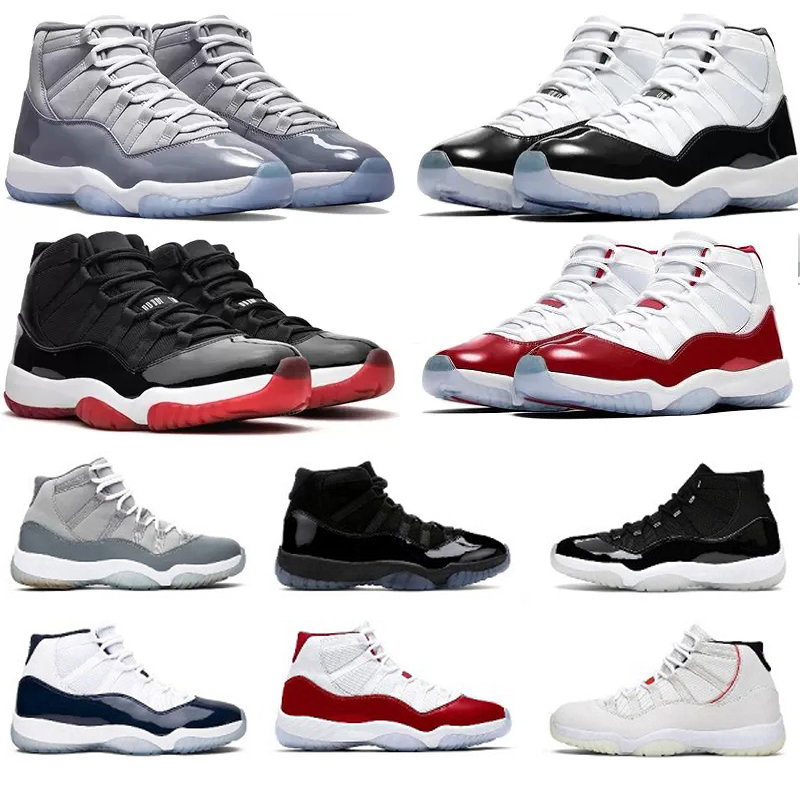 

Jumpmans 11 Retro Sports Shoes Cap and Gown Basketball Shoes 11s Cherry Cool Grey Midnight Navy 25th Anniversary Concord Bred 72-10 Mens Trainers Sports Sneakers, 13