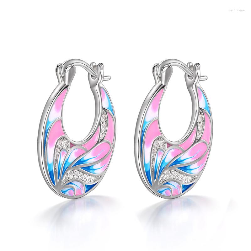 

Hoop Earrings Special-interested Enamel For Women Personality Wedding Engagement Party Ear Accessories Fashion Jewelry