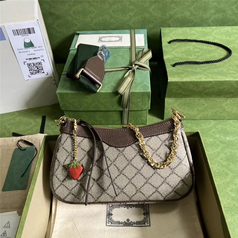 

Designer Bag 735132 Accessory Collection Women Purse Handbag Excellent Shoulder Bag strawberry 7A TOP Quality
