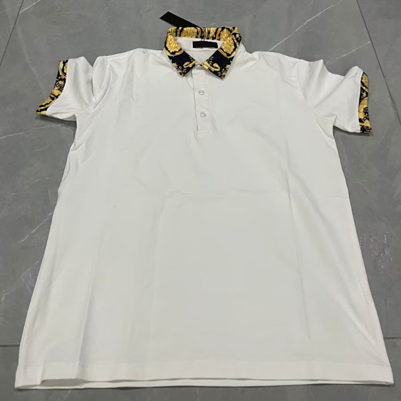 

2023 Mens Stylist Polo Shirts Luxury Men's Polos Designer printing Clothing Short Sleeves Fashion Summer Joker A portrait T-Shirts vercace shirt Tops shirt Polos M-3XL