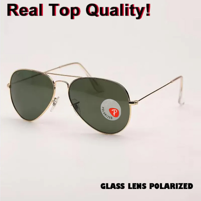 

excelletn quality factory wholesale Classic metal polarized Sunglasses Women Brand Designer aviation Sunglass Star Style uv400 Protection glass lens 58mm gafas
