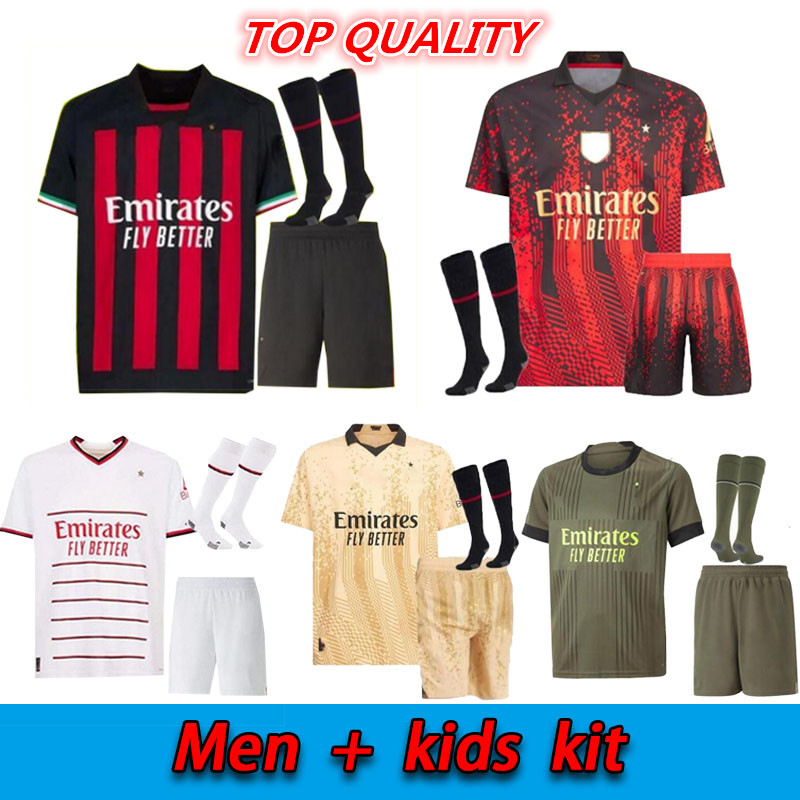 

IBRAHIMOVIC 22 23 KOCHE soccer jerseys 2023 2024 AC MILANS GIROUD DE KETELAERE R. LEAO TONALI THEO football shirt special fourth 4th men kids kit uniforms