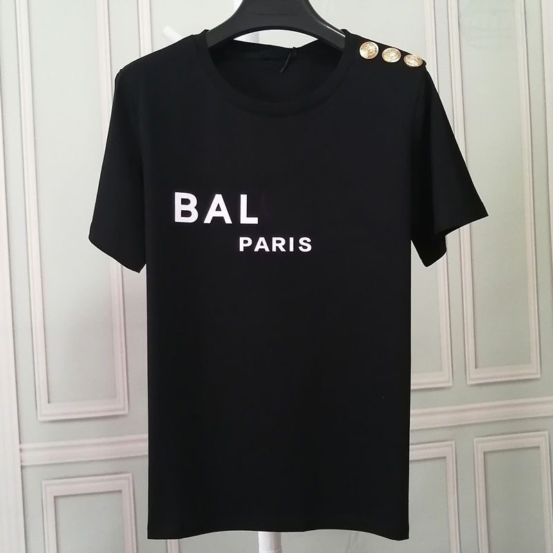 

Mens T Shirt Designer For Men Womens Shirts Fashion tshirt With Letters Casual Summer Short Sleeve Man Tee Woman Clothing with button Asian Size -XXL 10 colors