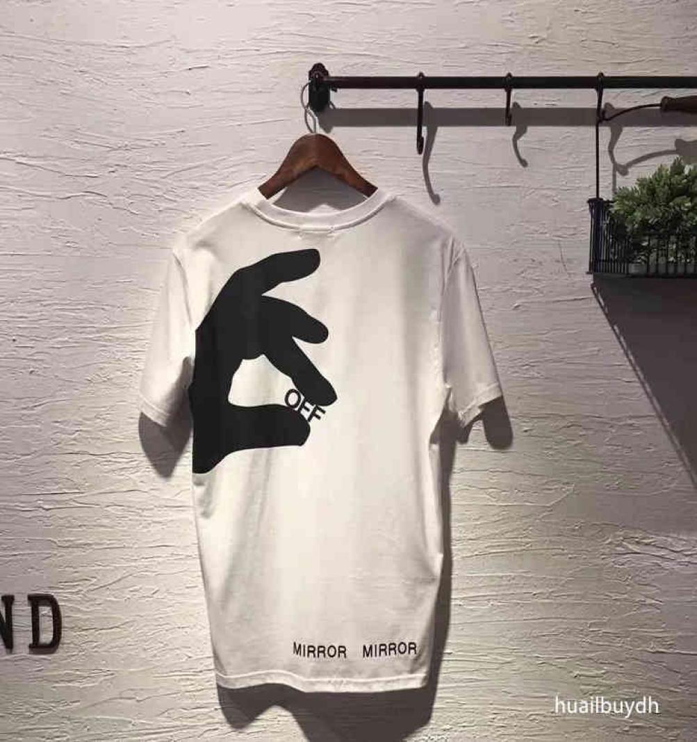 

Off Men039s Tshirts Offs White Irregular Arrow Summer Finger Loose Casual Short Sleeve Tshirt for Men Designer Women Printed 3657529