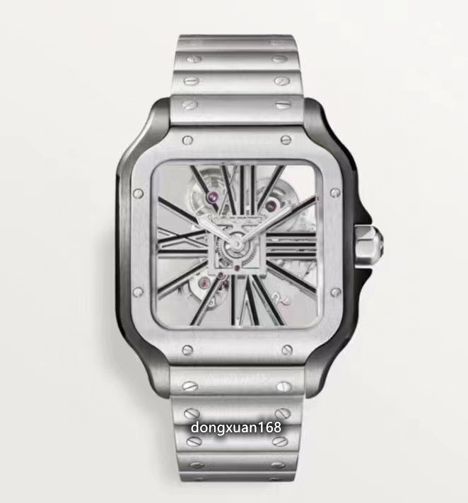 

TW watch has a diameter of 39.8mm and a thickness of 9.08mm with Swiss 4S20 movement sapphire mirror hollowed out dial double folding buckle, As shown