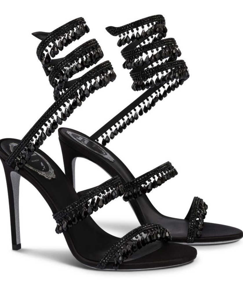 

R Caovilla wedding dress sandal women high heels shoes Romantic lady CHANDELIER nude Stiletto Sandals jewelry sandalies ankle jc stra23660923