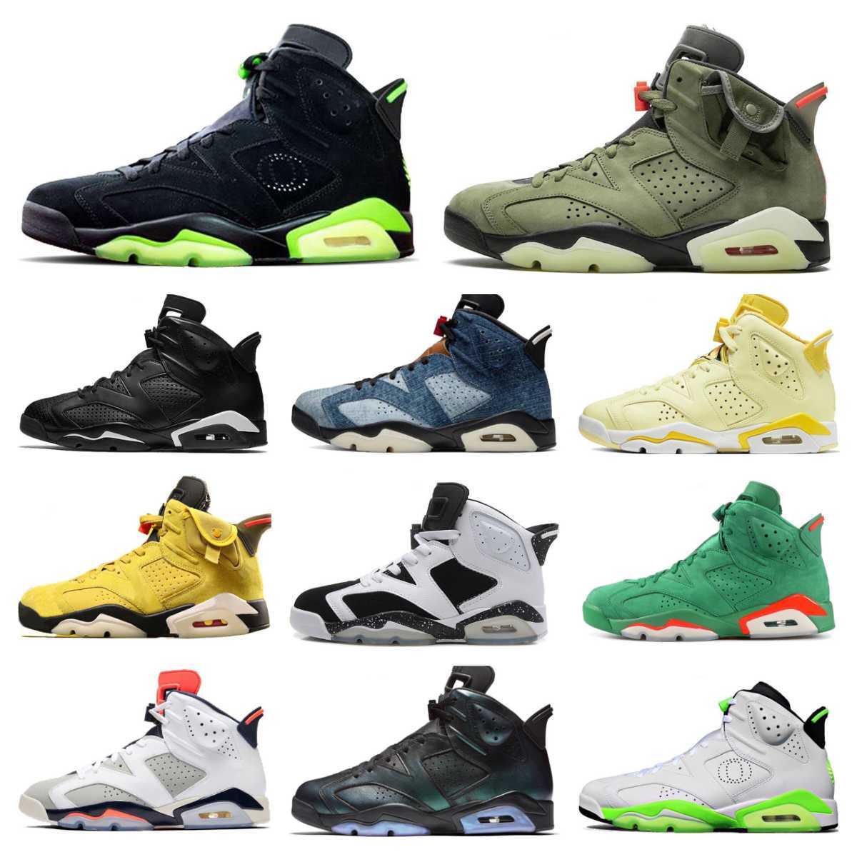 

2023 New Basketball Shoes Jumpman 6 6s Retro Grey Toro Blue Red Oreo Georgetown Midnight Navy Cactus Jack Black Infrared UNC Mens Trainers Outdoor Sports Sneakers, No shoes