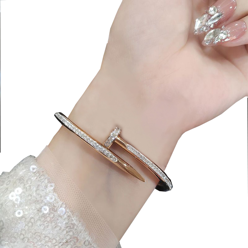 

Fashion Love Bracelet Women's Rose Gold Silver Women's Bracelet Titanium Steel Screwdriver Diamond Luxury Designer Jewelry Women's Men's Bracelet With Original Box 30