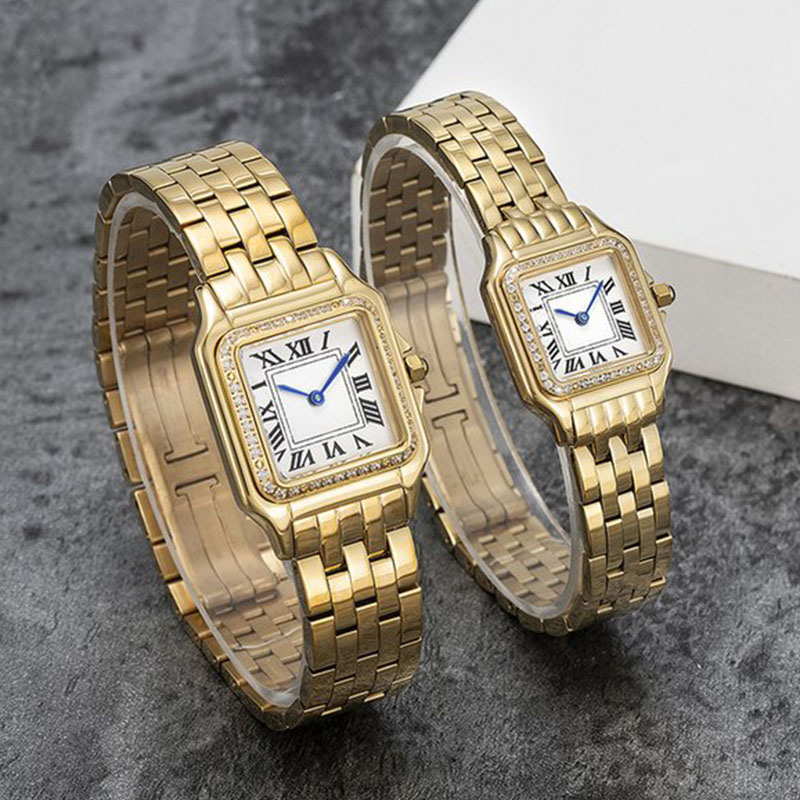 

luxurious Watch Women Square Watches Designer Diamond Watchs Premium Quartz Movement All stainless steel Stainless Steel Bracelet Sapphire Glass Waterproof, K10