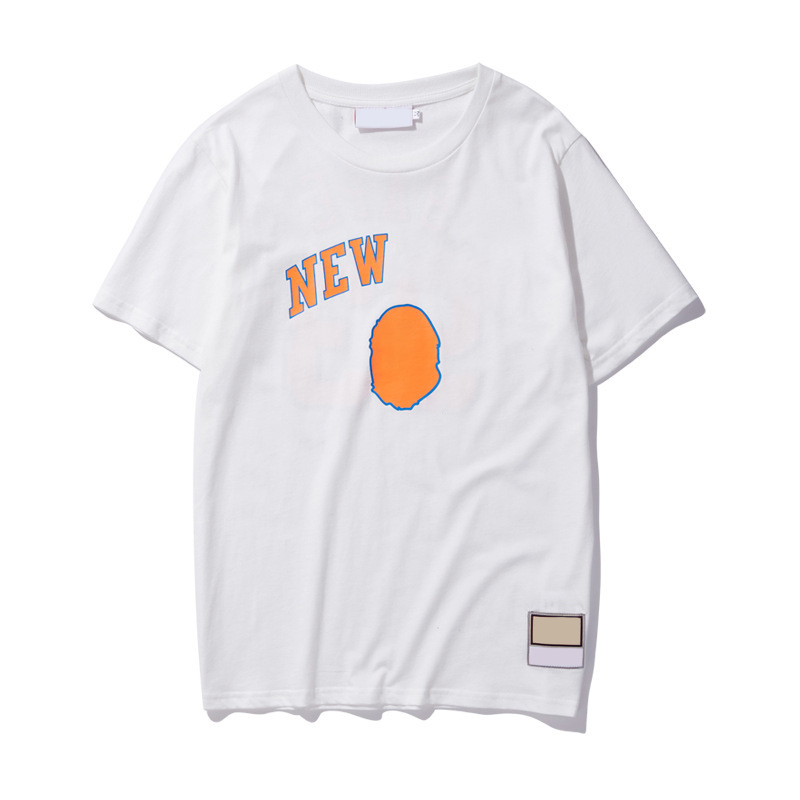 

T Mens Fashion Shirt Basketball Team Women Hip Hop Short Sleeves Men High Quality Digital Printing Tees Colors Size M-XXL Y28D, Los angeles+yellow