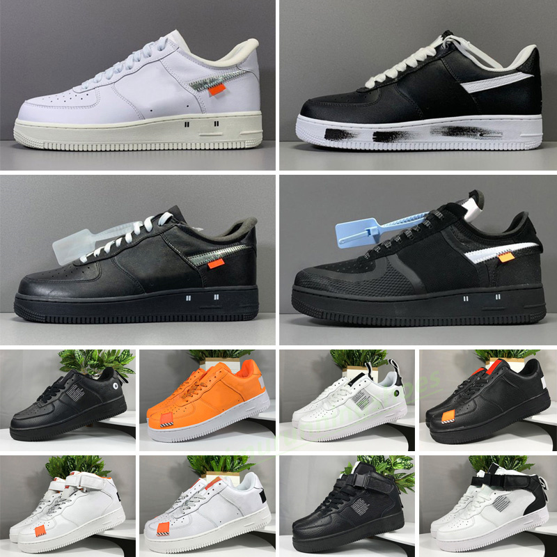 

Newest WHITE x 1 Low Forces MCA University Blue 2023 Mens Casual Shoes fashion Designers Sneakers air one des chaussures off shoes Y1, Color 3