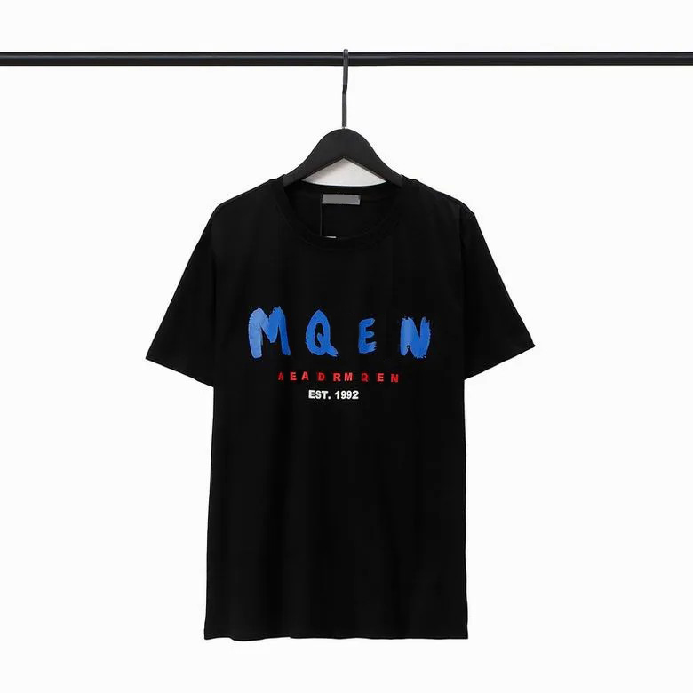 

mcqueens T Shirts Designers Summer Mens Womens Tees Fashion Tops Man S Casual Chest Letter Shirt Luxurys Clothing Street Clothes TshirtsEYLA