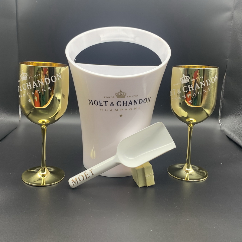

Wine Glasses Champagne Flutes Plastic Cooler Dishwasher White Acrylic Champagne Buckets Sets