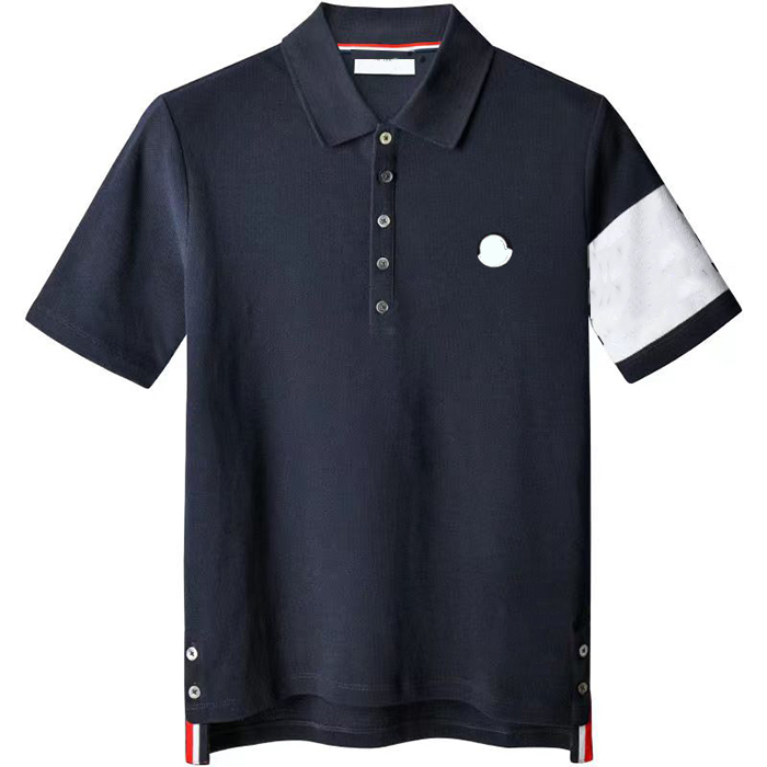 

Man Polos Shirts Classics T Shirt Tees Designer Polo Neck Striped Short Sleeves TeesTops M-4XL, Gray