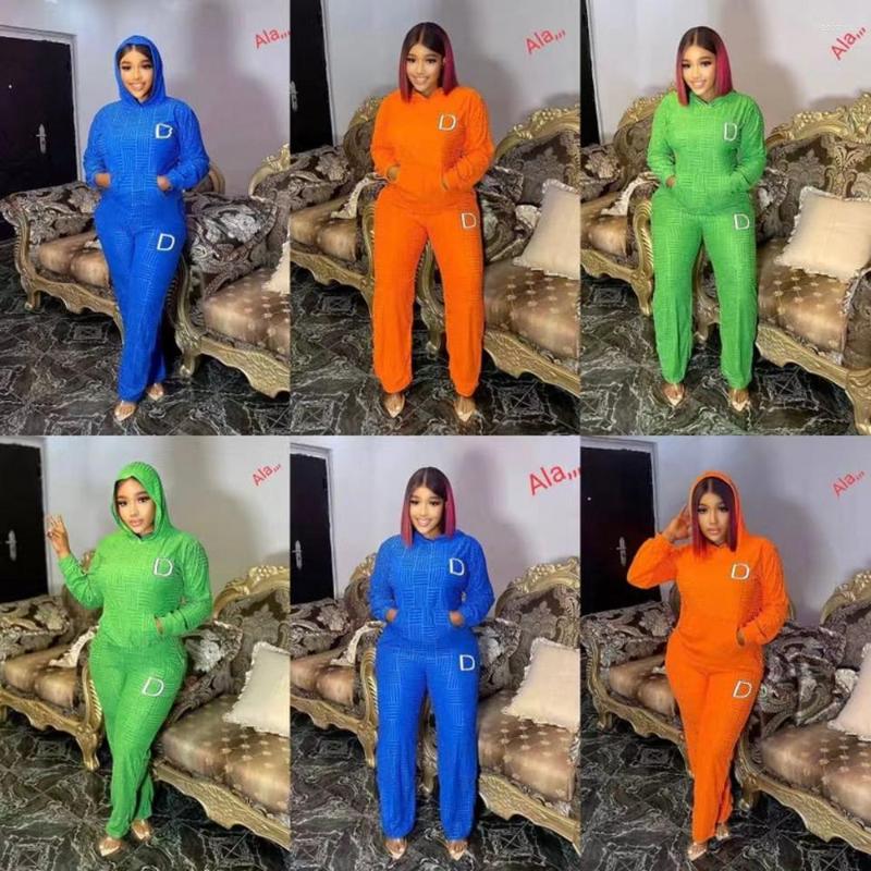 

Women's Two Piece Pants 2 Women Set Dashiki African Clothes Autumn Winter Fashion Long Sleeve Top And Suit Party Lady Matching Sets, Blue