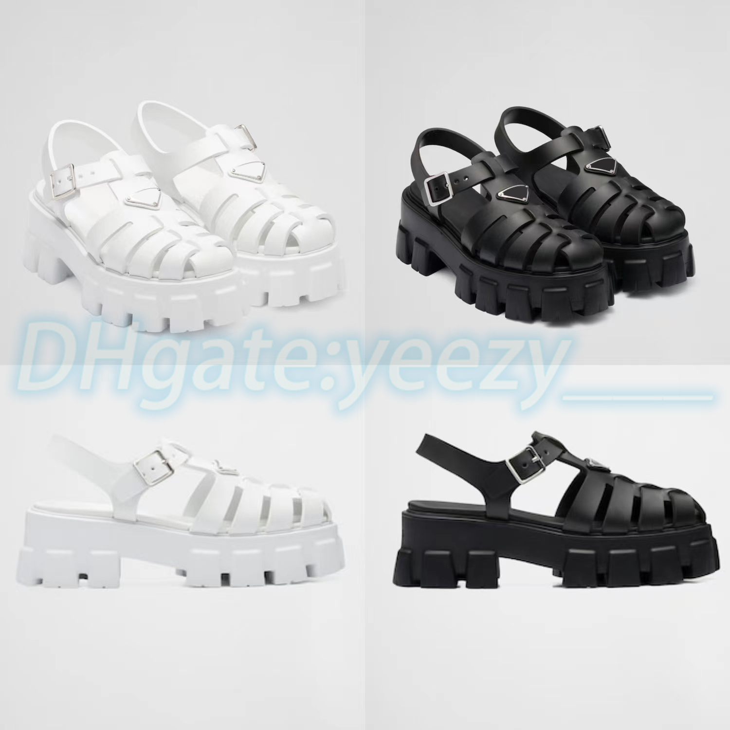 

Hot designer sandal women Foam luxury rubber flatform slipper rubber comfort thick shoe platform slide breathable man sole Casual sandale, White