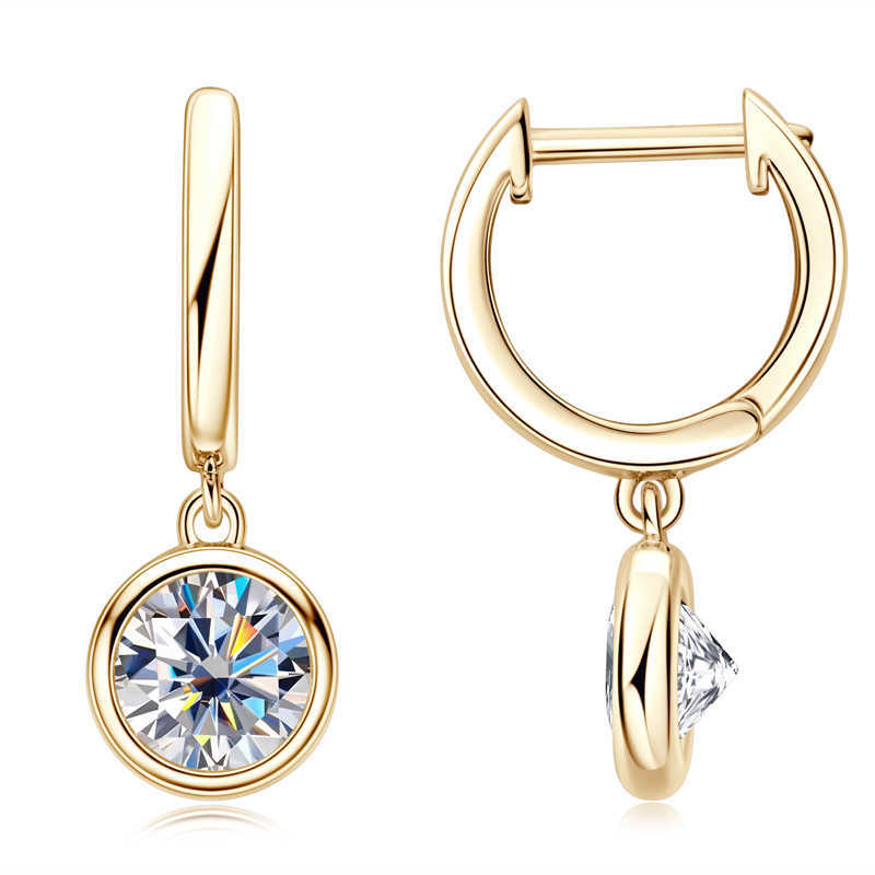 

Charm IOGOU Modern 2023 Hoop Earrings for Women 65mm Real Moissanite Dangle Huggie Drop Earrings Silver 925 Original Jewelry for Girl Z0323