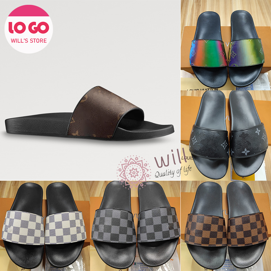 

Designer Slides Women Man Slippers Luxury Sandals Brand Sandals Real Leather Flats Slide Casual Shoes 35-46, Pink