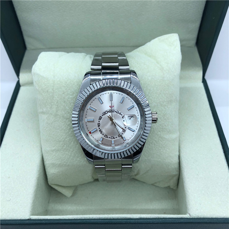 

Fashion Full Brand Wrist Watches Men Male Style 40 mm Date Luxury With Logo Steel Metal Band Quartz Clock X280, Gold silver white
