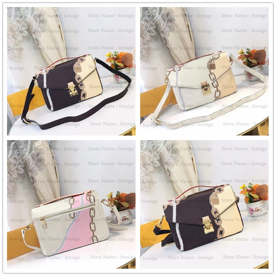 

23s Metis Message Shoulder Bag A/B Blended Fabrics Damier Azur Ropes Chains Printed Pochette Handbag Designer Fashion Womens Monograms Cross Body bag m40780 m4047, 01