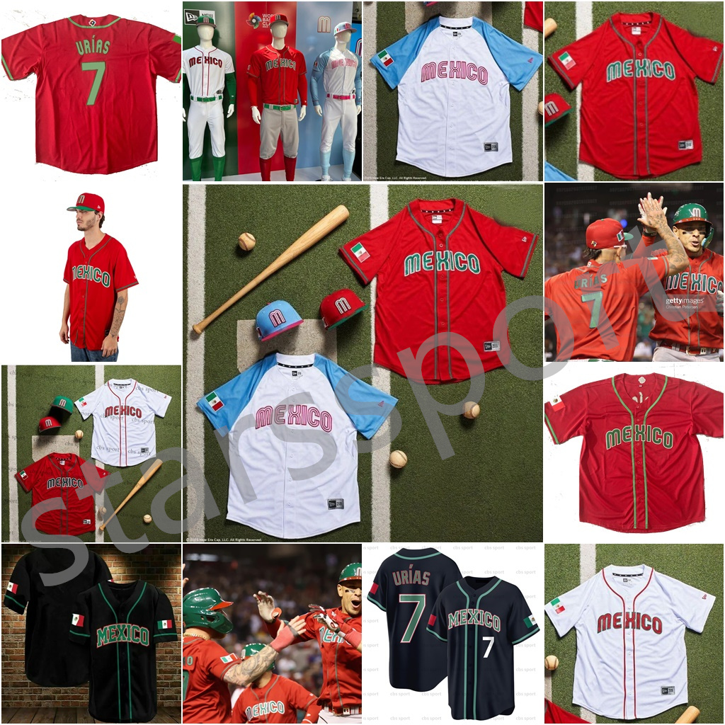 

2023 Mexico Baseball Jersey Julio Urias Austin Barnes Joey Meneses Randy Arozarena Rowdy Tellez Patrick Sandoval Adrian Martinez Jose Urquidy Alex Verdugo Top 1, As shown eralogo