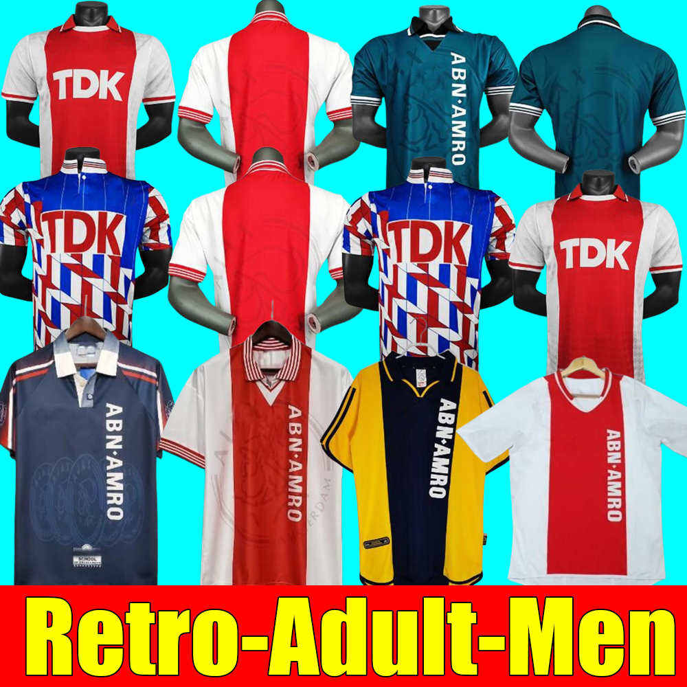

LITMANEN Retro 94 95 CRUIJFF Soccer jerseys 97 98 04 05 Ibrahimovic KLUIVERT SEEDORF RIJKAARD Classic 90 00 01 CRUIJFF Football shirt DAVIDS BERGKAMP, 97-98 home