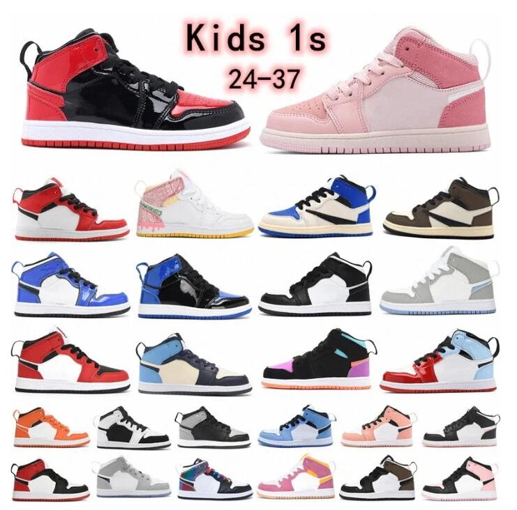 

1 1s Lost & Found Big kids basketball shoes Rebellionaire Black Phantom Bred Patent Gorge Green True University Blue Dark Mocha Heirloom kids trainer sports Sneakers, Please tell me the product numbers you l