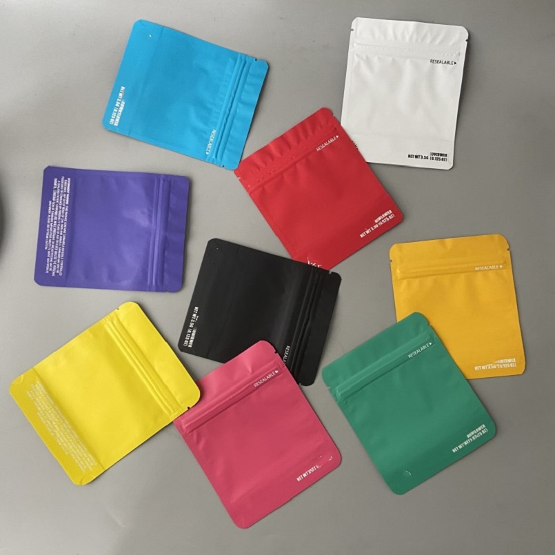 

3.5g ziplock bags smell proof cali packs 420 packaging custom mylar bag sticker Customization