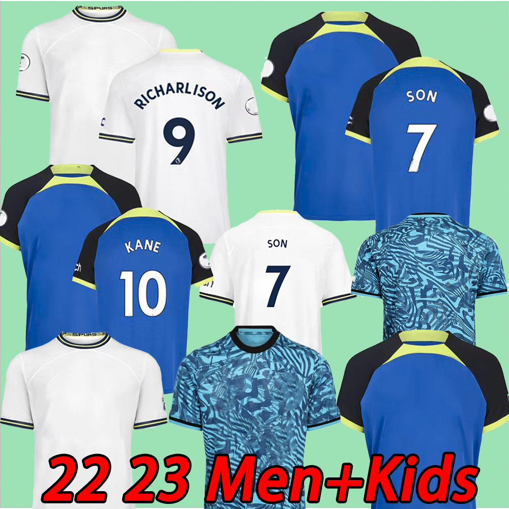 

22 23 perisic KANE SON KULUSEVSKI Soccer Jerseys HOJBJERG colorful 2022 2023 LUCAS DELE Third 3rd Football kit shirt BRYAN purple tops Men kids sets, No name and number