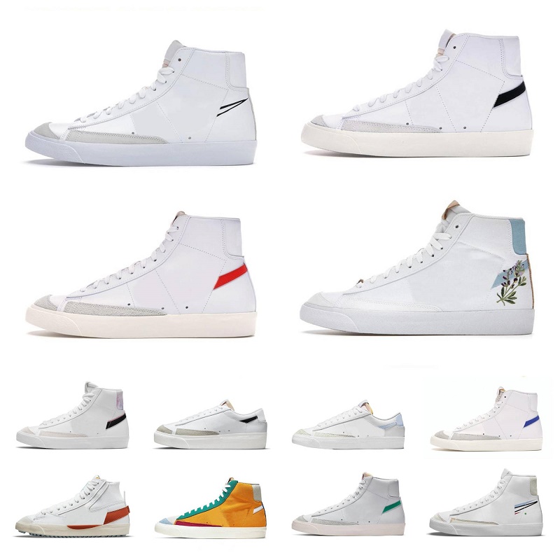 

2023 Mens Blazer Mid 77 OG Casual ShOes Vintage Blazers Jumbo Women Black White Indigo Pine Green Pomegranate Arctic Punch Men Trainers Designer Platform Sneakers, Shoe lace