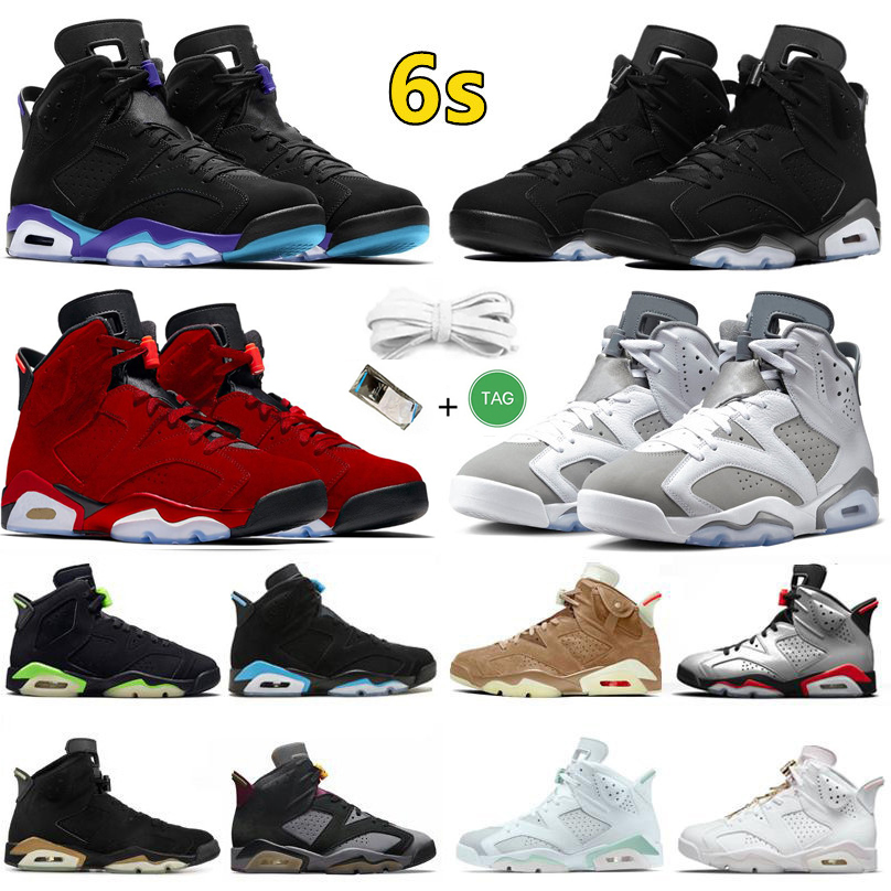 

Jumpman 6 retro 6s Mens Basketball Shoes Aqua Cool Grey Toro Metallic Silver Georgetown UNC Red Oreo Electric Bordeaux Carmine Infrared Men Trainers Sports Sneakers, Color#21