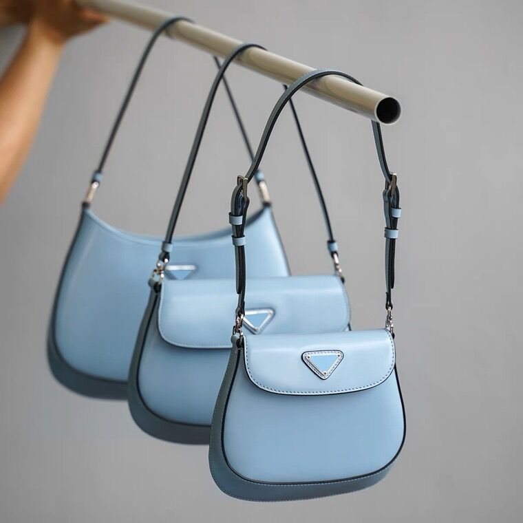 

cleo hobo bag Designers Bags Handbags Sacoche Pochette 2005 Luxury leather good quality womens Shoulder bag purses lady cleos underarm bags vintage pink white green, Silver