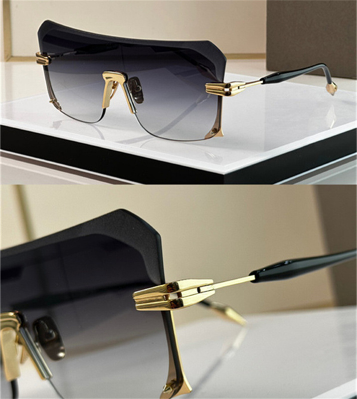 

Fashion classic men's sunglassesEyewear metal square gold frame UV400 unisex vintage style men's and women's sunglasses protective glasses strap case LANITA 153-A-03
