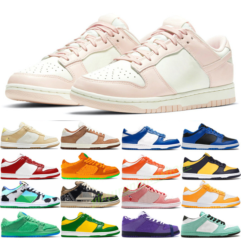 

2023 running outdoor shoes men women skate low panda black and white blue orange green lobster purple trainers off sb dunks lows white sneakers size 13 Y6, Color 32 36-40