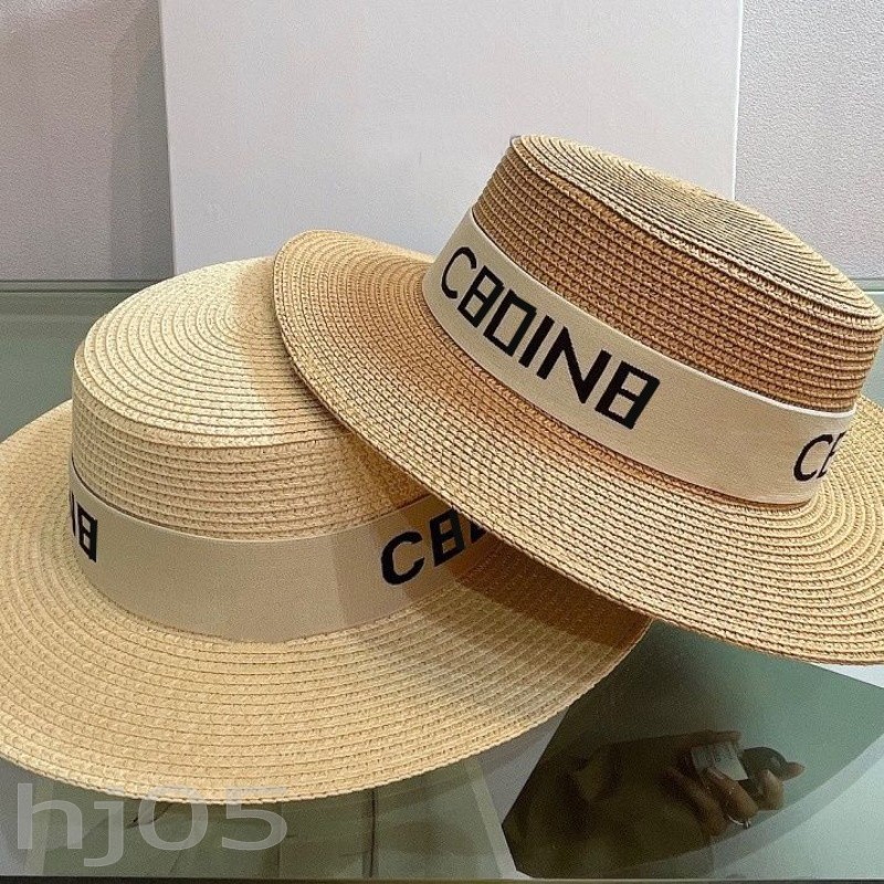 Luxury beach hats for men sunshade straw hat valuable birthday present for girl friend cappello modern originality hats for women wide round brim-image-853178033
