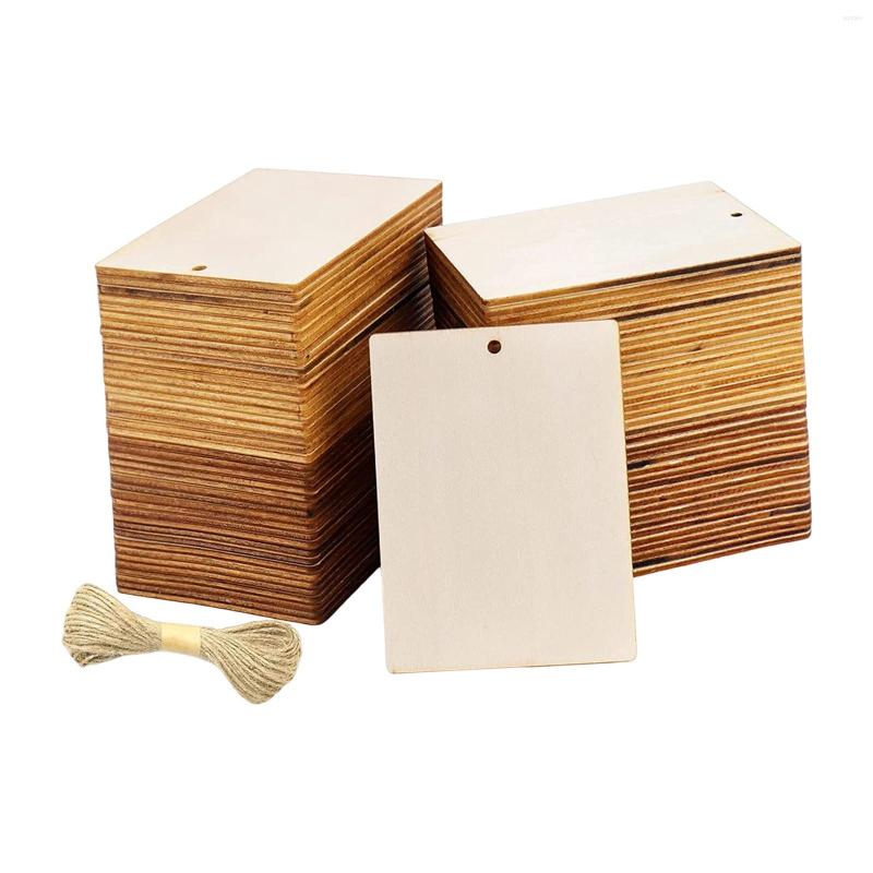 

Garden Decorations 45x Unfinished Hanging Wood Sheets Tags Board Banners Blank Wooden Plaque For Festivals Home Decoration Crafts Supplies
