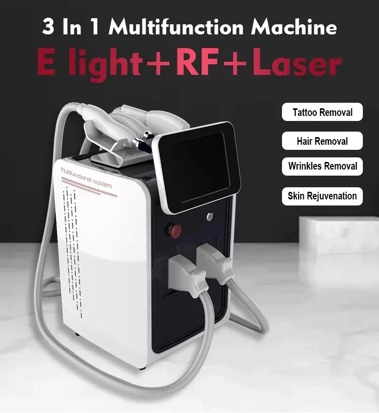 

Laser Machine 2023 Professional 3 in 1 OPT IPL Rf Nd YAG Permanent Tattoo Removal Laser Facial Rejuvenation Rejuvenation Laser Hair Remove