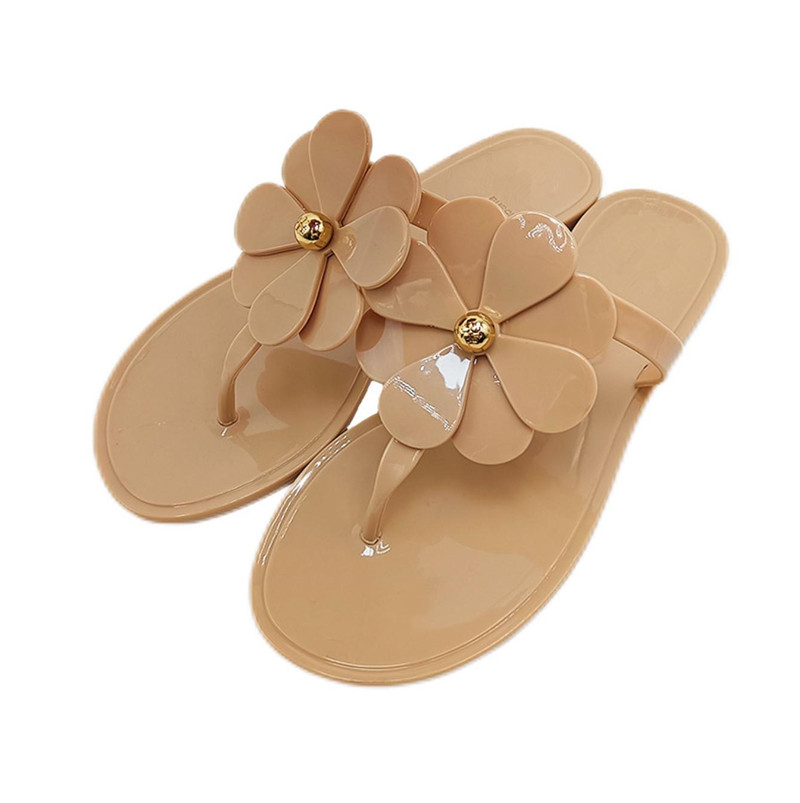 

Slippers Ladies 2023 Fashion Summer Transparent Flip flops PVC Flat Bottom Leisure Beach Plus Size Jelly Sandal, Sk9