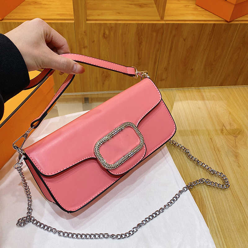 

2023 New Arrival Shoulder Bag Women Elegance Underarm Bags Designer Handbags Luxury Rhinestones Messenger Bags Fashion Chain Crossbody Pink Purse 230614bj, Red16