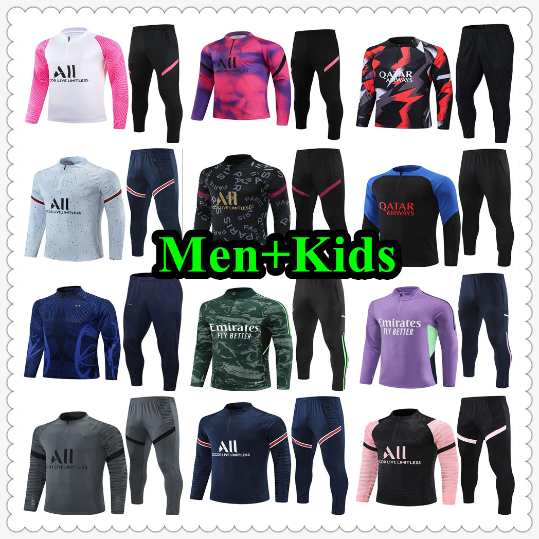 

21 22 23 psgS madrids messiS jerseys tracksuit football training jersey soccer jacket maillot survetement chandal 2022 2023 men kids