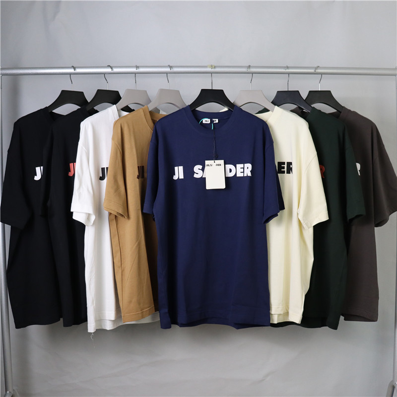 

Men's T-Shirts Designer shirts Polo shirts Pure Cotton loose Tees Famous Brand Jil Women man causal shirts Front Printed Letters Hip Hop Loose Unisex clothes, 06