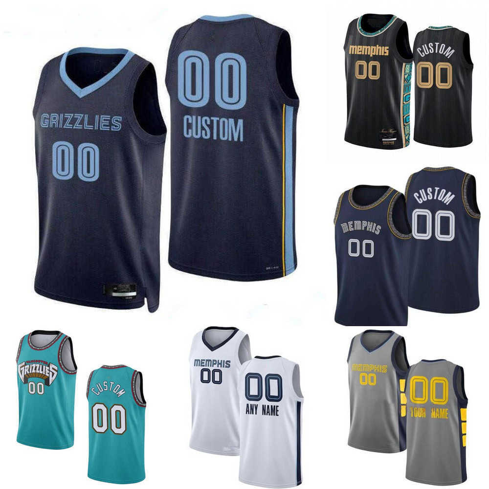 

75th Custom Jersey Memphis''Grizzlies''Men women youth 21 Tyus Jones 46 John Konchar 0 De'Anthony Melton 25 Sam Merrill Basketball Jerseys, Color
