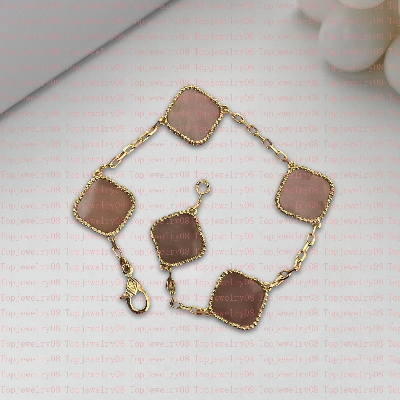 

Lady classic bracelet elegant 4/four-leaf clover small box pendant bracelet designer jewelry 18K gold plated girl gift