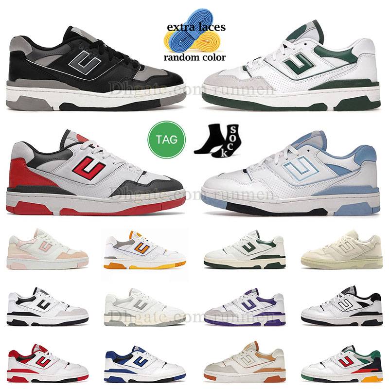 

New mens womens caual shoes top low white green shadow cream black purple light grey sea salt burgundy sliver navy blue vintage beige designer sneaker 550s trainer, B03 36-45 natural green